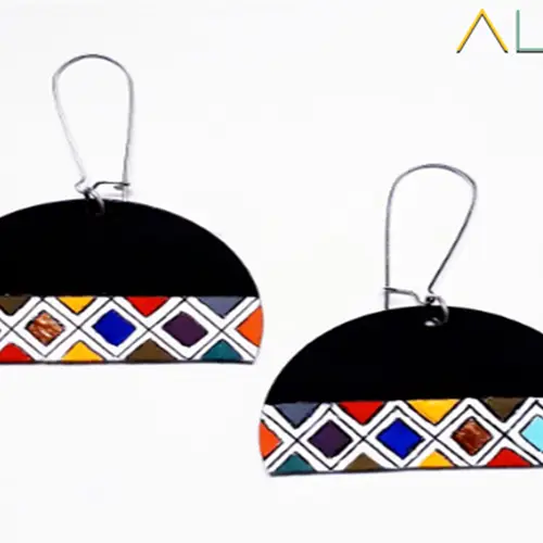 Halfmoon Ndebele Earrings