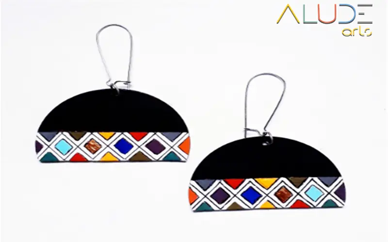 Halfmoon Ndebele Earrings