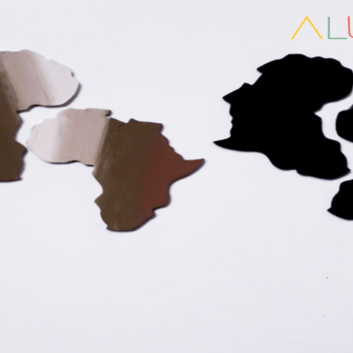 2 Afrikan Map Earrings