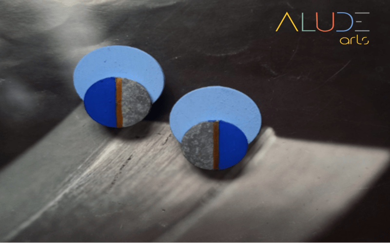 Ungu Statement Earrings