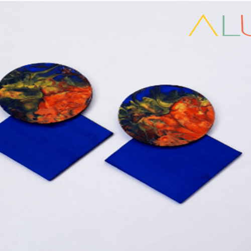 Rainbow Statement Earring