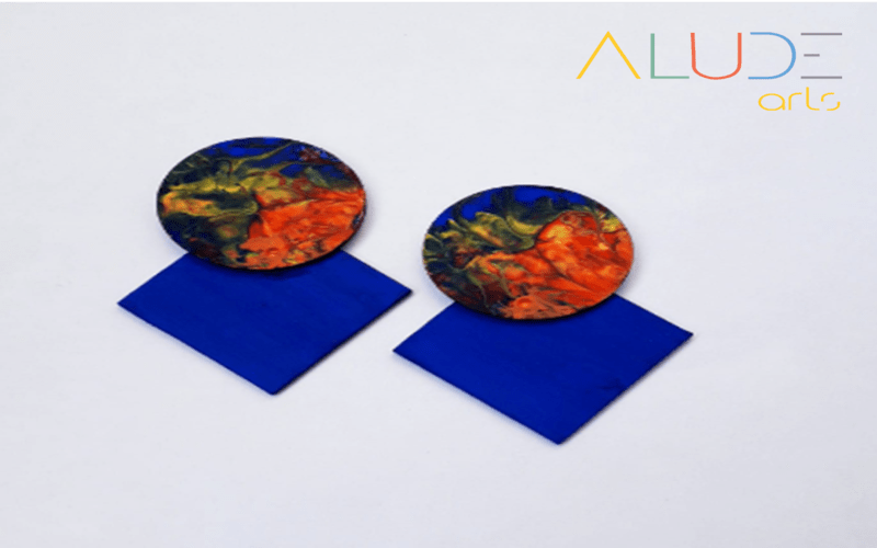 Rainbow Statement Earring