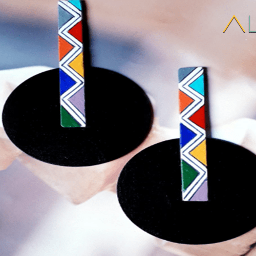 Ndebele Pattern Earrings