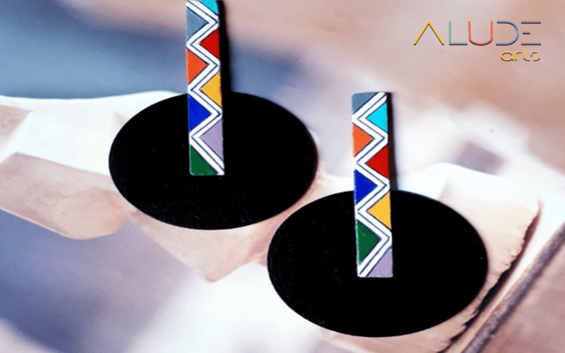 Ndebele Pattern Earrings