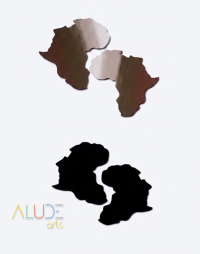 2 Afrikan Map Earrings