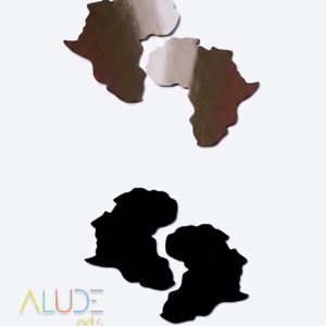 2 Afrikan Map Earrings
