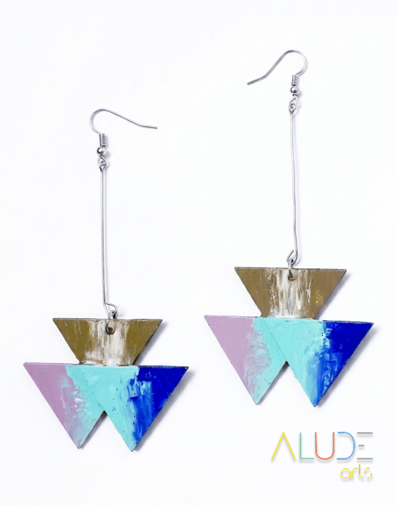 3 Triangle Earrings