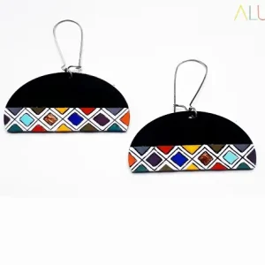 Halfmoon Ndebele Earrings