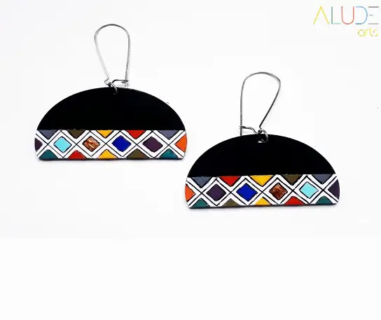 Halfmoon Ndebele Earrings
