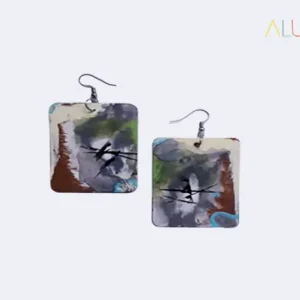 He Art Statement Earrings