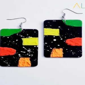 Neon Painted Earrings