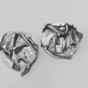 Chrome Canvas Earrings
